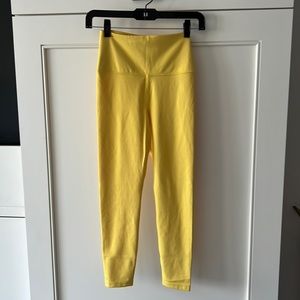 SOLD Worn once, Carbon38 cloud compression yellow legging, size small